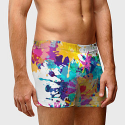 Трусы-боксеры мужские Пятна краски, цвет: 3D-принт — фото 2