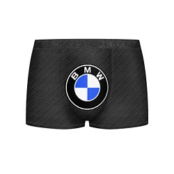 Трусы-боксеры мужские BMW CARBON БМВ КАРБОН, цвет: 3D-принт