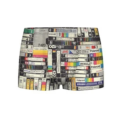 Трусы-боксеры мужские VHS-кассеты, цвет: 3D-принт