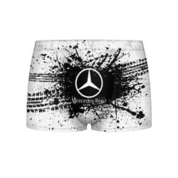 Трусы-боксеры мужские Mercedes-Benz: Black Spray, цвет: 3D-принт