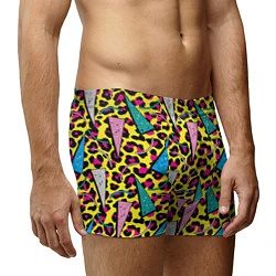 Трусы-боксеры мужские 80s Leopard, цвет: 3D-принт — фото 2