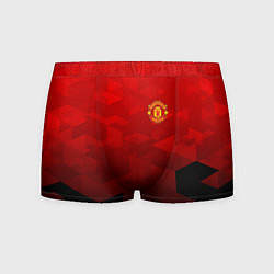 Трусы-боксеры мужские FC Man UTD: Red Poly, цвет: 3D-принт