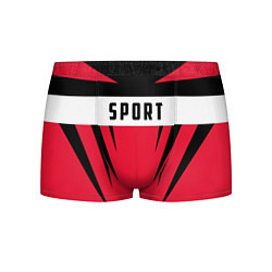 Трусы-боксеры мужские Sport: Red Style, цвет: 3D-принт