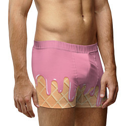 Трусы-боксеры мужские Розовое мороженное, цвет: 3D-принт — фото 2