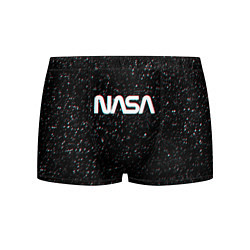 Трусы-боксеры мужские NASA: Space Glitch, цвет: 3D-принт