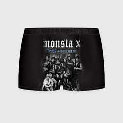 Трусы-боксеры мужские Monsta X, цвет: 3D-принт