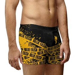 Трусы-боксеры мужские BILLIE EILISH: Yellow & Black Tape, цвет: 3D-принт — фото 2