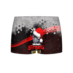 Трусы-боксеры мужские Новогодний BRAWL STARS CROW, цвет: 3D-принт