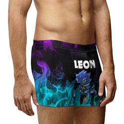 Трусы-боксеры мужские BRAWL STARS LEON, цвет: 3D-принт — фото 2