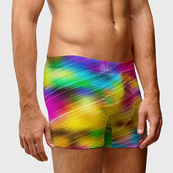 Трусы-боксеры мужские Радужный звездопад, цвет: 3D-принт — фото 2