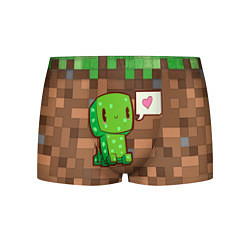 Трусы-боксеры мужские Minecraft Creeper, цвет: 3D-принт