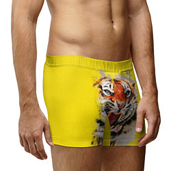 Трусы-боксеры мужские Оскал тигра, цвет: 3D-принт — фото 2