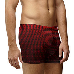 Трусы-боксеры мужские Текстура красный градиент, цвет: 3D-принт — фото 2