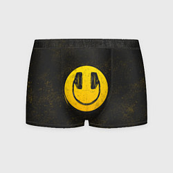 Трусы-боксеры мужские Наушники Смайл, цвет: 3D-принт