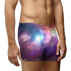 Трусы-боксеры мужские Космос, сияние и звезды, цвет: 3D-принт — фото 2