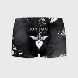 Трусы-боксеры мужские BON JOVI БОН ДЖОВИ, цвет: 3D-принт