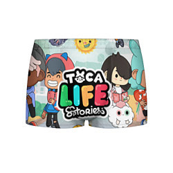 Трусы-боксеры мужские Toca Life: Stories, цвет: 3D-принт