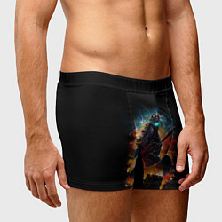 Трусы-боксеры мужские РОКЗИЛЛА, цвет: 3D-принт — фото 2
