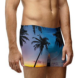 Трусы-боксеры мужские Пляжное настроение, цвет: 3D-принт — фото 2