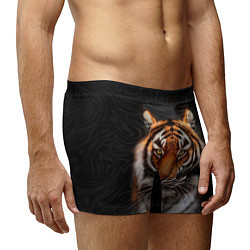 Трусы-боксеры мужские Реалистичный тигр Realistic Tiger, цвет: 3D-принт — фото 2