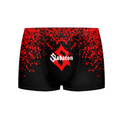 Трусы-боксеры мужские Sabaton красные брызги, цвет: 3D-принт