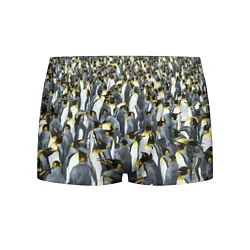 Трусы-боксеры мужские Пингвины Penguins, цвет: 3D-принт