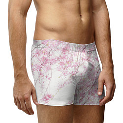 Трусы-боксеры мужские Розовое цветение, цвет: 3D-принт — фото 2