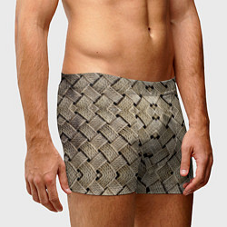 Трусы-боксеры мужские Джутовая плетенка 3D, цвет: 3D-принт — фото 2