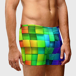 Трусы-боксеры мужские Color geometrics pattern Vanguard, цвет: 3D-принт — фото 2