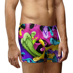 Трусы-боксеры мужские Пляжный паттерн Summer, цвет: 3D-принт — фото 2