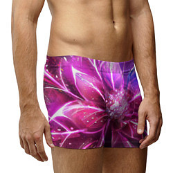 Трусы-боксеры мужские Неоновый Цветок Neon Flower, цвет: 3D-принт — фото 2