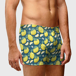 Трусы-боксеры мужские Cute lemon pattern, цвет: 3D-принт — фото 2