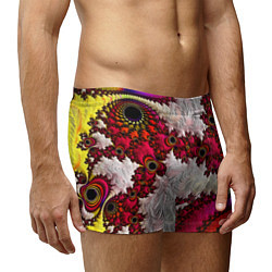 Трусы-боксеры мужские Наикрутейший психоделический абстрактный фрактальн, цвет: 3D-принт — фото 2