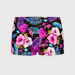 Трусы-боксеры мужские Floral pattern Summer night Fashion trend, цвет: 3D-принт