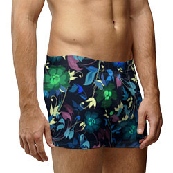 Трусы-боксеры мужские Color summer night Floral pattern, цвет: 3D-принт — фото 2