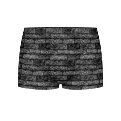 Трусы-боксеры мужские Стена из черного кирпича Лофт, цвет: 3D-принт