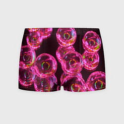 Трусы-боксеры мужские Неоновые сюрреалистичные пузыри - Розовый, цвет: 3D-принт