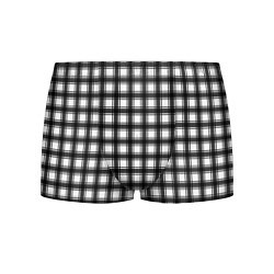 Трусы-боксеры мужские Black and white trendy checkered pattern, цвет: 3D-принт