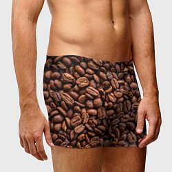 Трусы-боксеры мужские Зерна жареного кофе, цвет: 3D-принт — фото 2