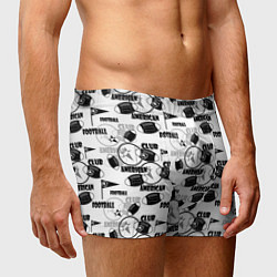 Трусы-боксеры мужские American football club, цвет: 3D-принт — фото 2