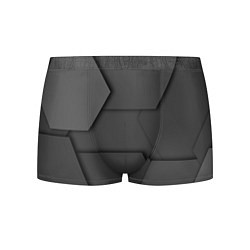 Трусы-боксеры мужские Черные геометрические фигуры в трехмерном простран, цвет: 3D-принт