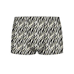 Трусы-боксеры мужские Тигровый полосатый узор-черные, бежевые полосы на, цвет: 3D-принт