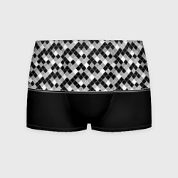 Мужские трусы Черно-белый геометрический узор