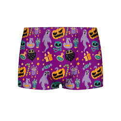Трусы-боксеры мужские Happy Halloween - holiday pattern, цвет: 3D-принт