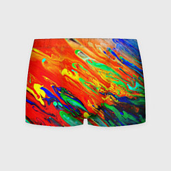 Трусы-боксеры мужские Неоновый градиент красок, цвет: 3D-принт