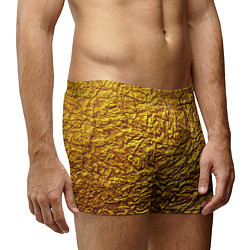 Трусы-боксеры мужские Золотая фольга, цвет: 3D-принт — фото 2