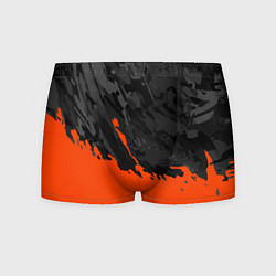 Трусы-боксеры мужские Black & Orange, цвет: 3D-принт