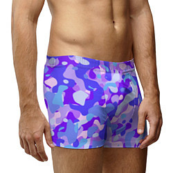 Трусы-боксеры мужские Ультрафиолетовая абстракция, цвет: 3D-принт — фото 2
