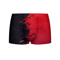 Трусы-боксеры мужские Черное и красное, цвет: 3D-принт