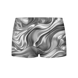 Трусы-боксеры мужские Плавленное серебро, цвет: 3D-принт